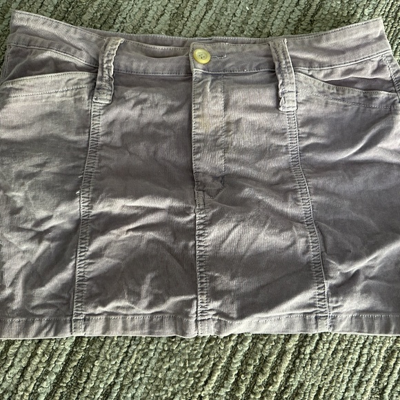 Free People Mini Corduroy Skirt Purple 10 - Picture 1 of 2